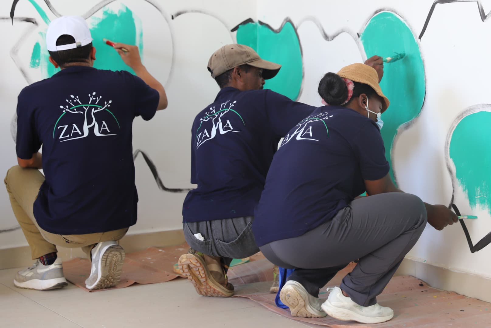 Vue aérienne d'un projet communautaire ZAHA